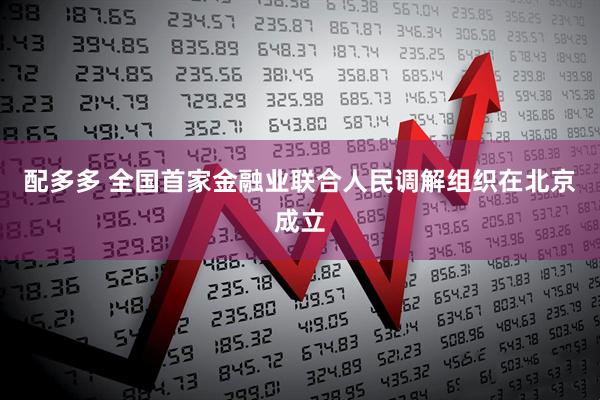 配多多 全国首家金融业联合人民调解组织在北京成立
